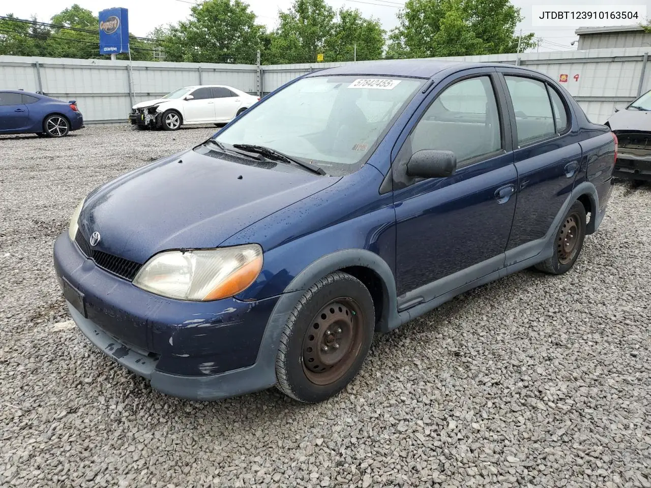 2001 Toyota Echo VIN: JTDBT123910163504 Lot: 57842455