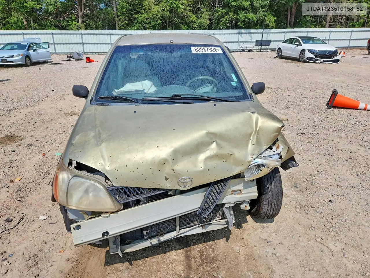 2001 Toyota Echo Base VIN: JTDAT123510158182 Lot: 60987926