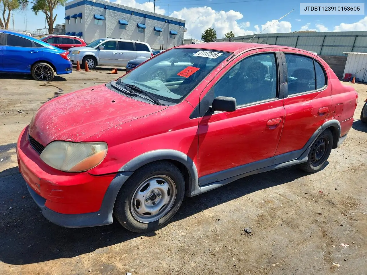 2001 Toyota Echo Base VIN: JTDBT123910153605 Lot: 61177596