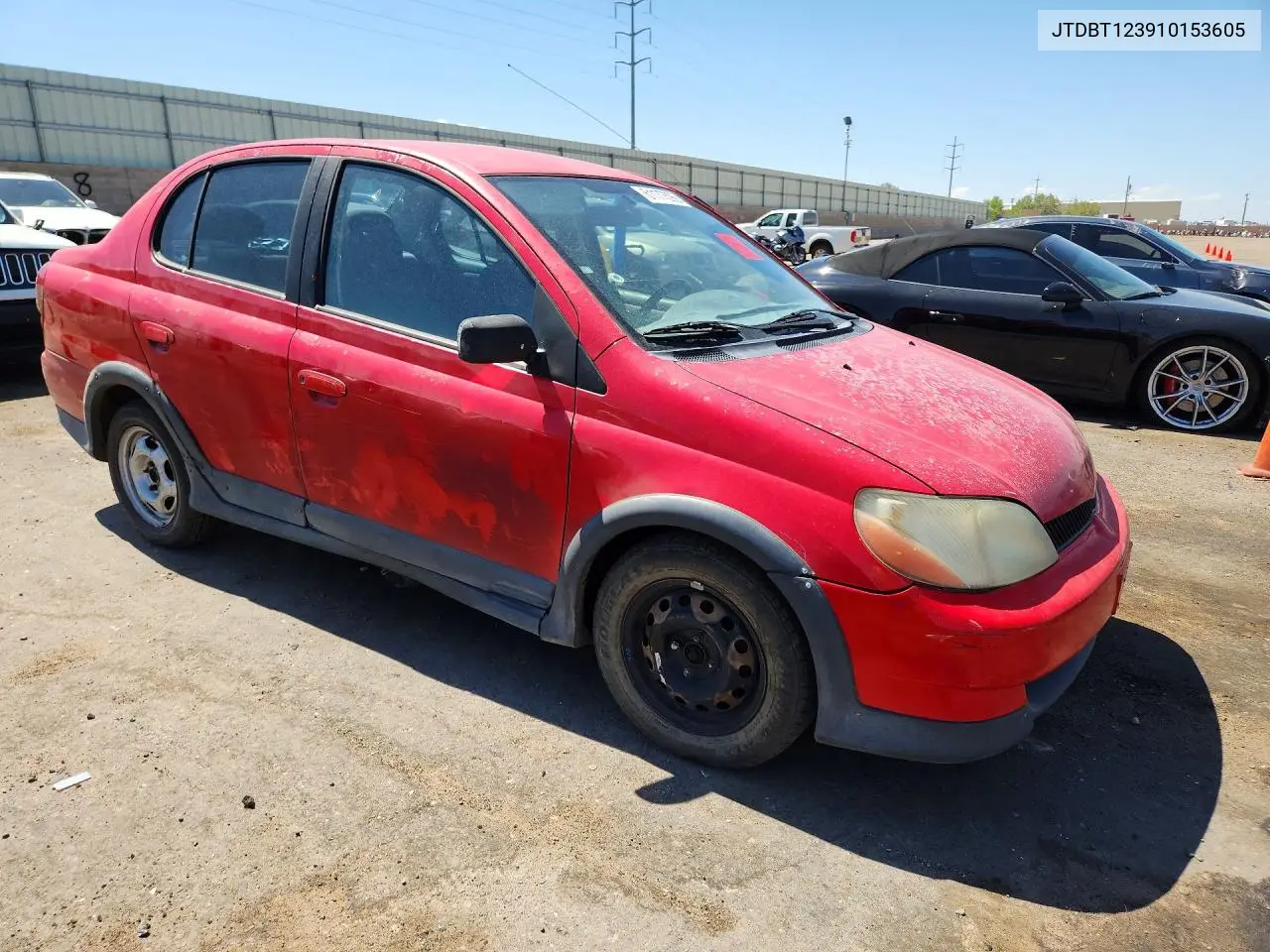 2001 Toyota Echo Base VIN: JTDBT123910153605 Lot: 61177596
