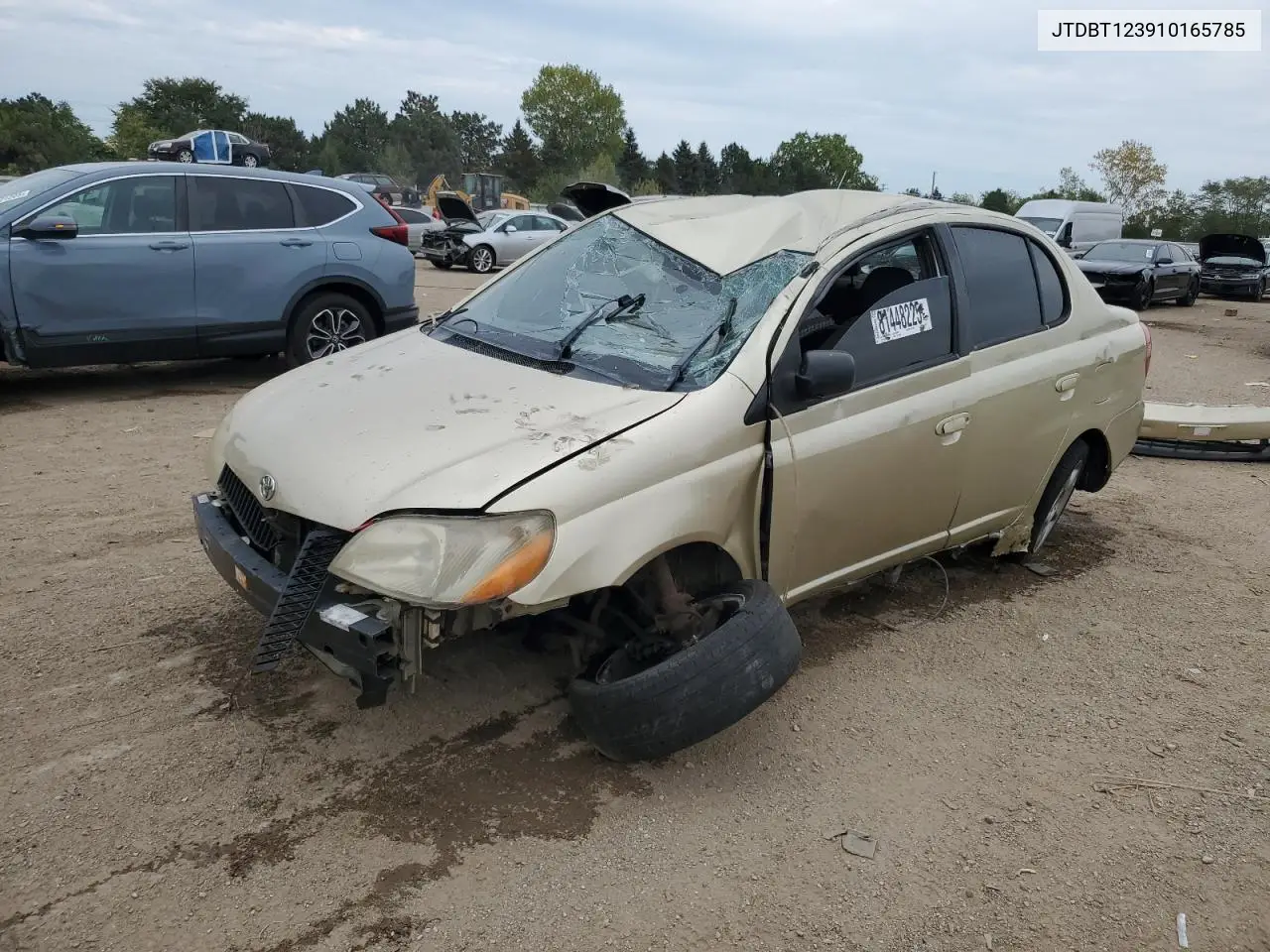 2001 Toyota Echo VIN: JTDBT123910165785 Lot: 81448225