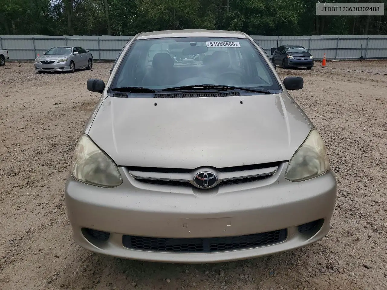 2003 Toyota Echo Base VIN: JTDBT123630302488 Lot: 51966466
