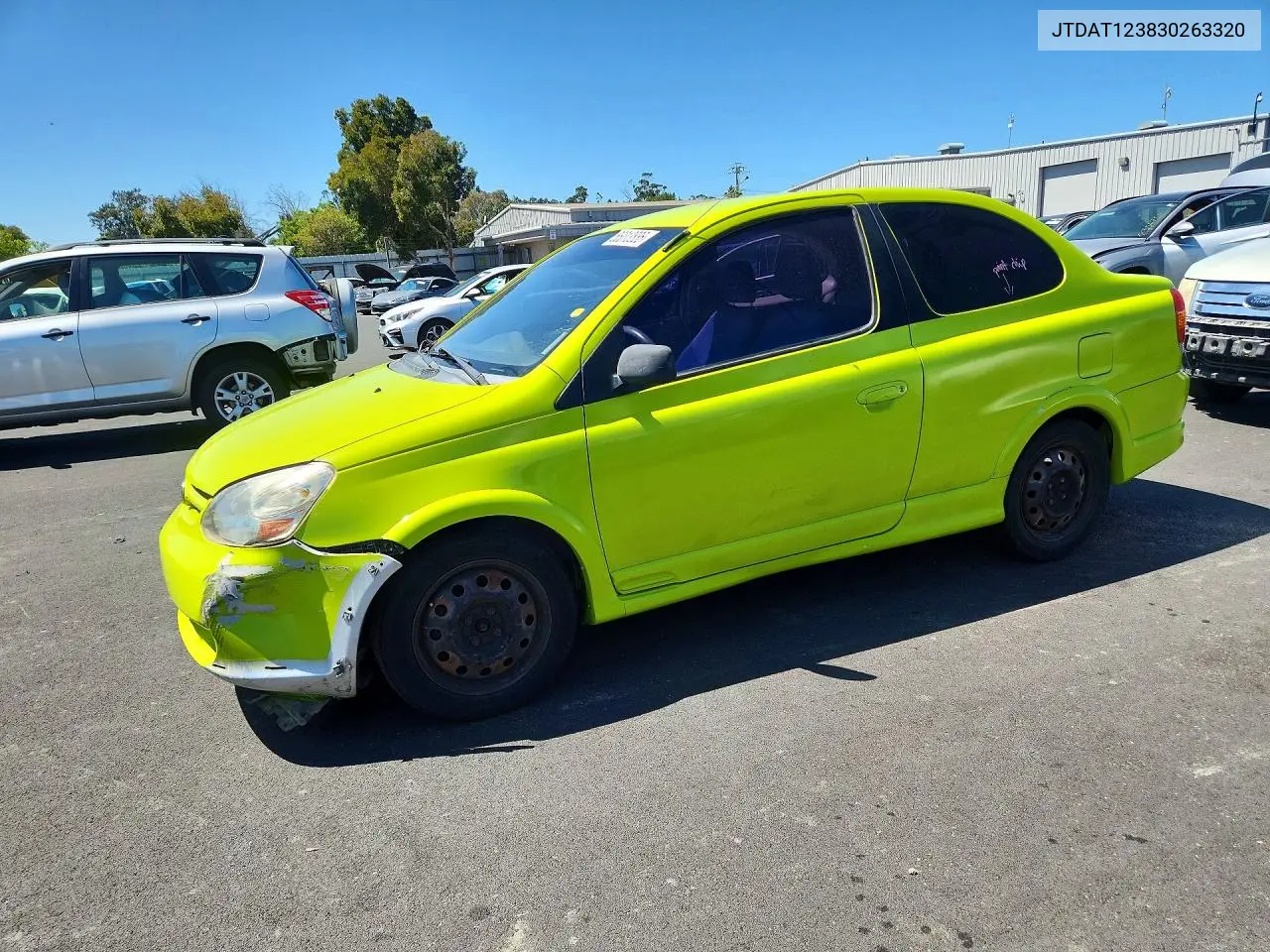 2003 Toyota Echo Base VIN: JTDAT123830263320 Lot: 56013886