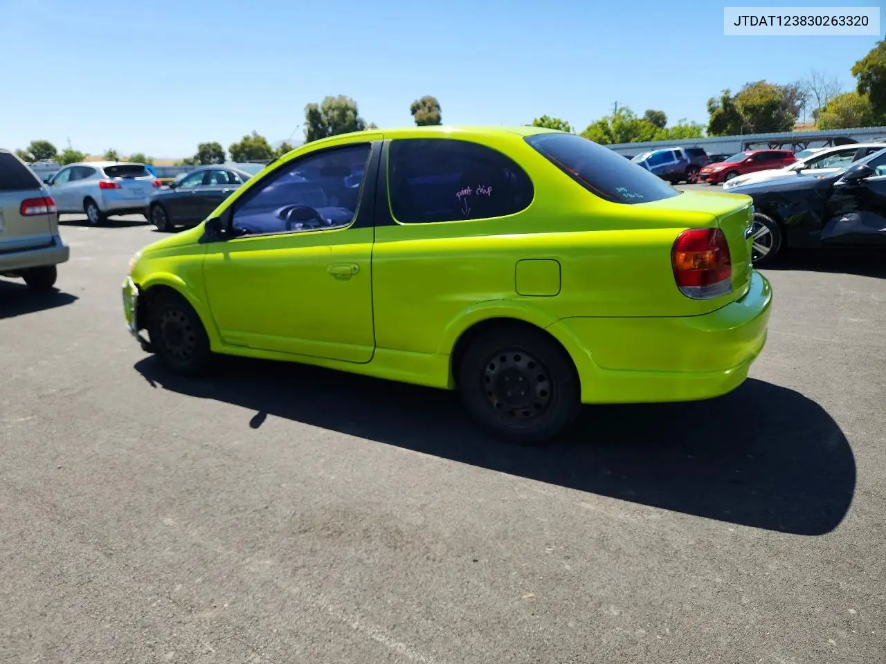 2003 Toyota Echo Base VIN: JTDAT123830263320 Lot: 56013886
