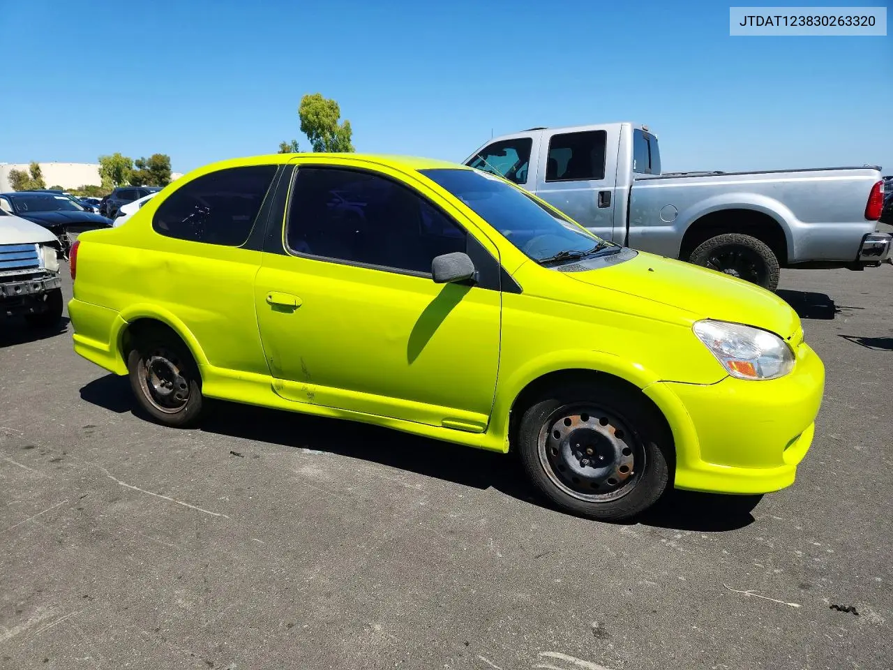 2003 Toyota Echo Base VIN: JTDAT123830263320 Lot: 56013886