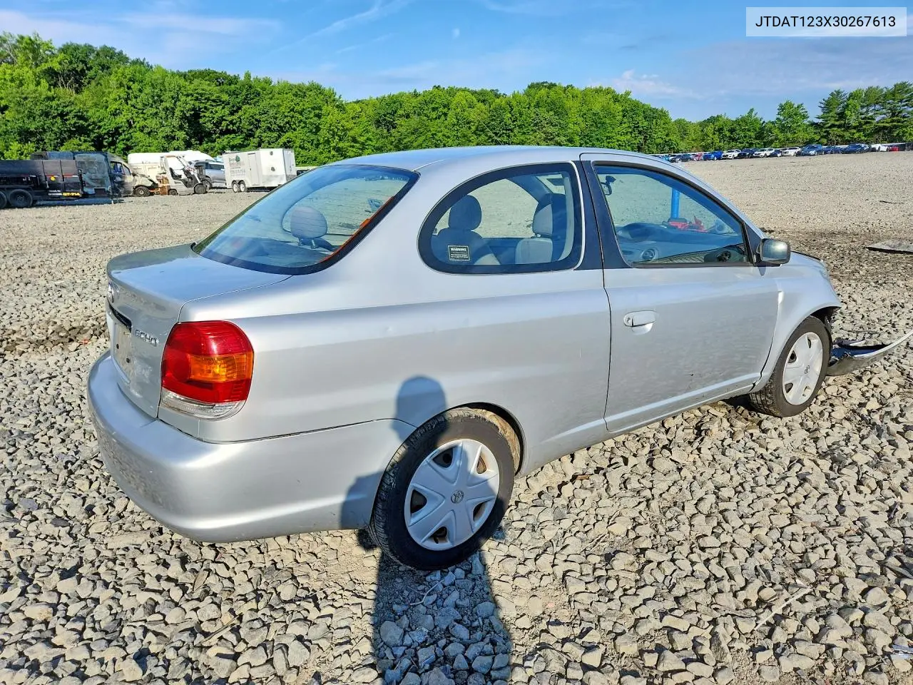 2003 Toyota Echo Base VIN: JTDAT123X30267613 Lot: 57740416