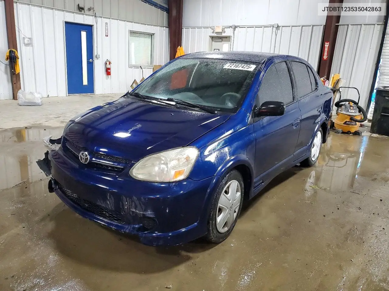 2003 Toyota Echo Base VIN: JTDBT123535042863 Lot: 72107425