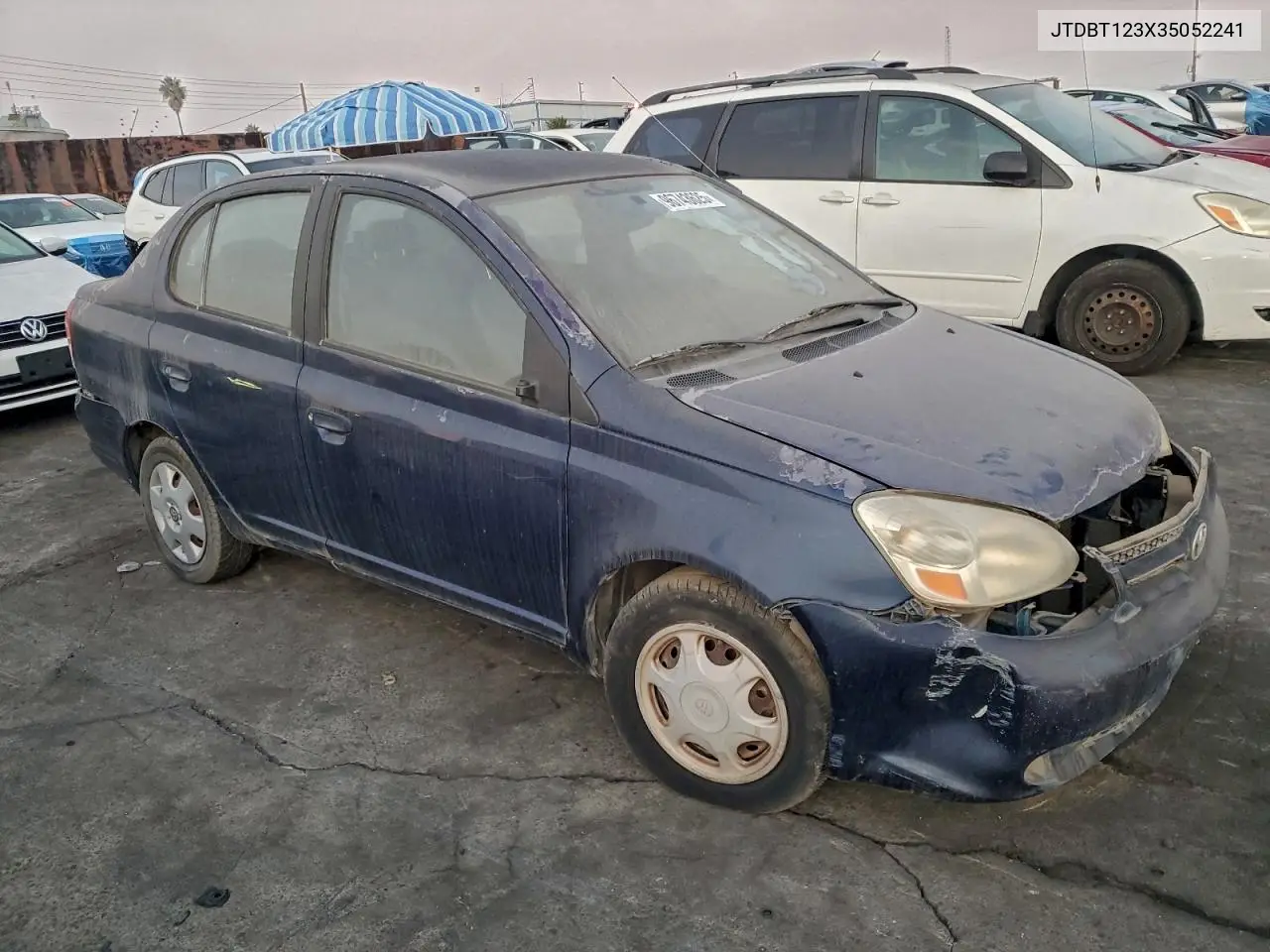 2003 Toyota Echo VIN: JTDBT123X35052241 Lot: 96743625