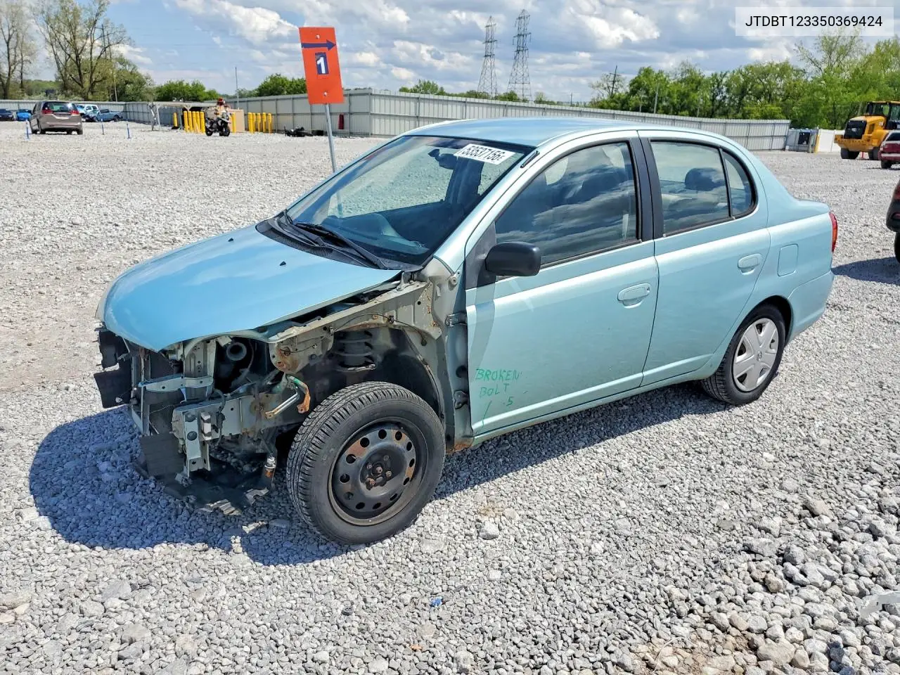 2005 Toyota Echo Base VIN: JTDBT123350369424 Lot: 53537156