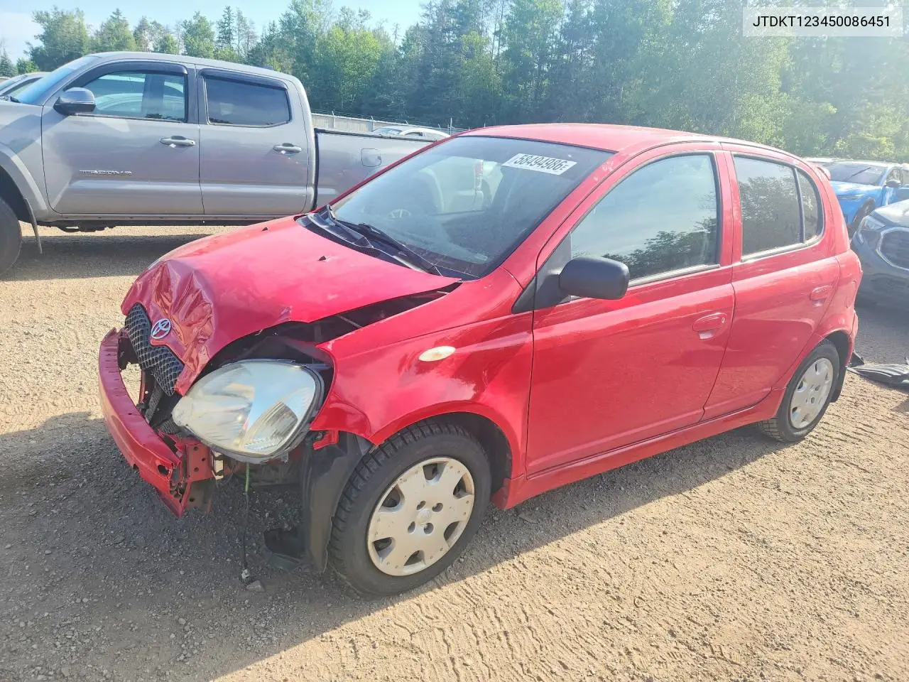 2005 Toyota Echo VIN: JTDKT123450086451 Lot: 58494986
