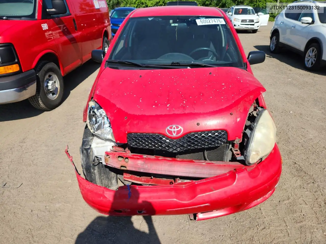 2005 Toyota Echo VIN: JTDKT123150093132 Lot: 60027476