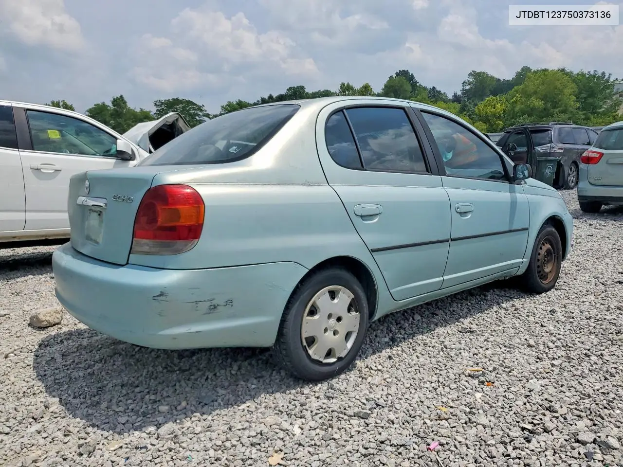 2005 Toyota Echo Base VIN: JTDBT123750373136 Lot: 62021116