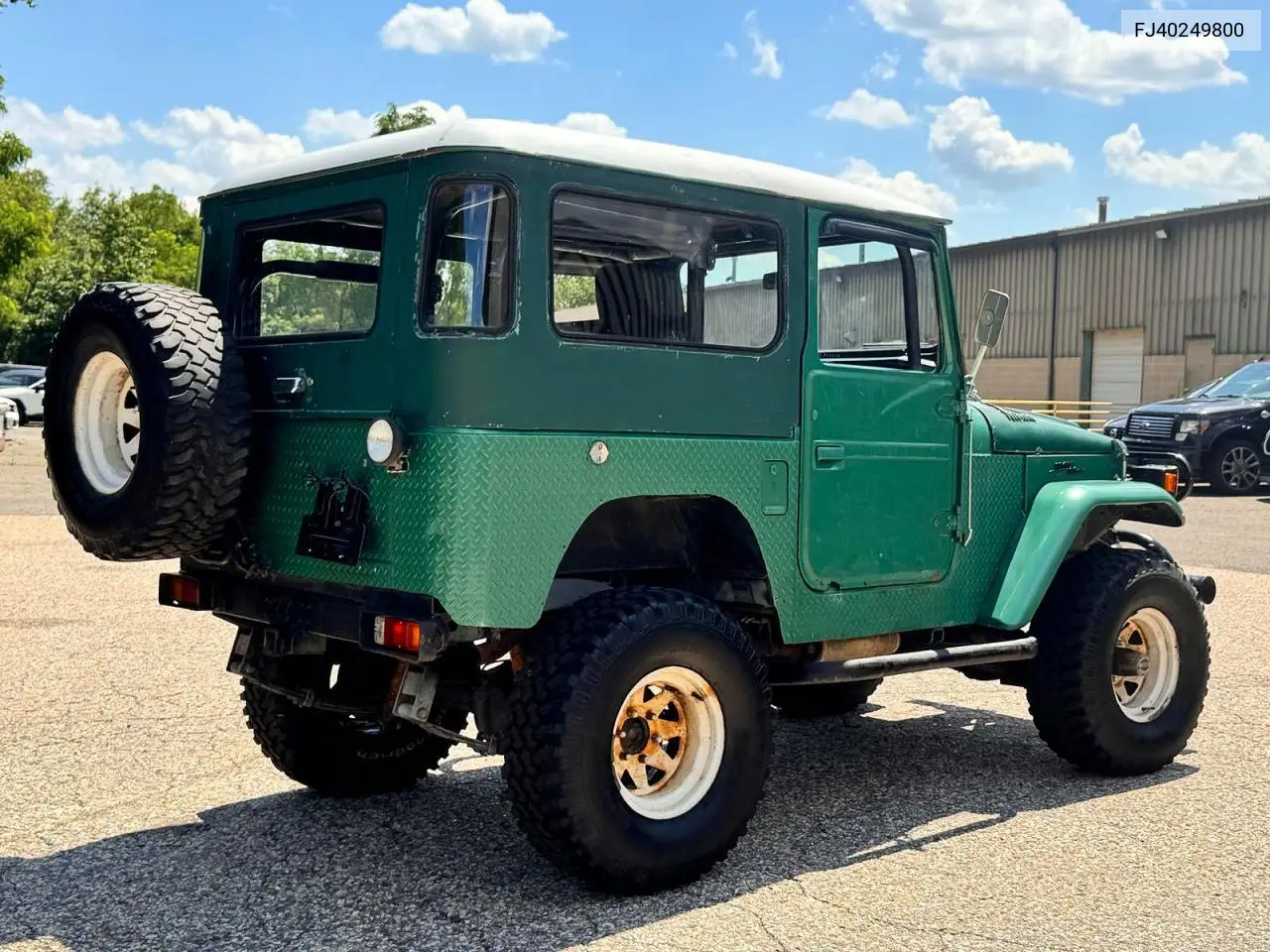1977 Toyt Fj Cruiser VIN: FJ40249800 Lot: 61573456