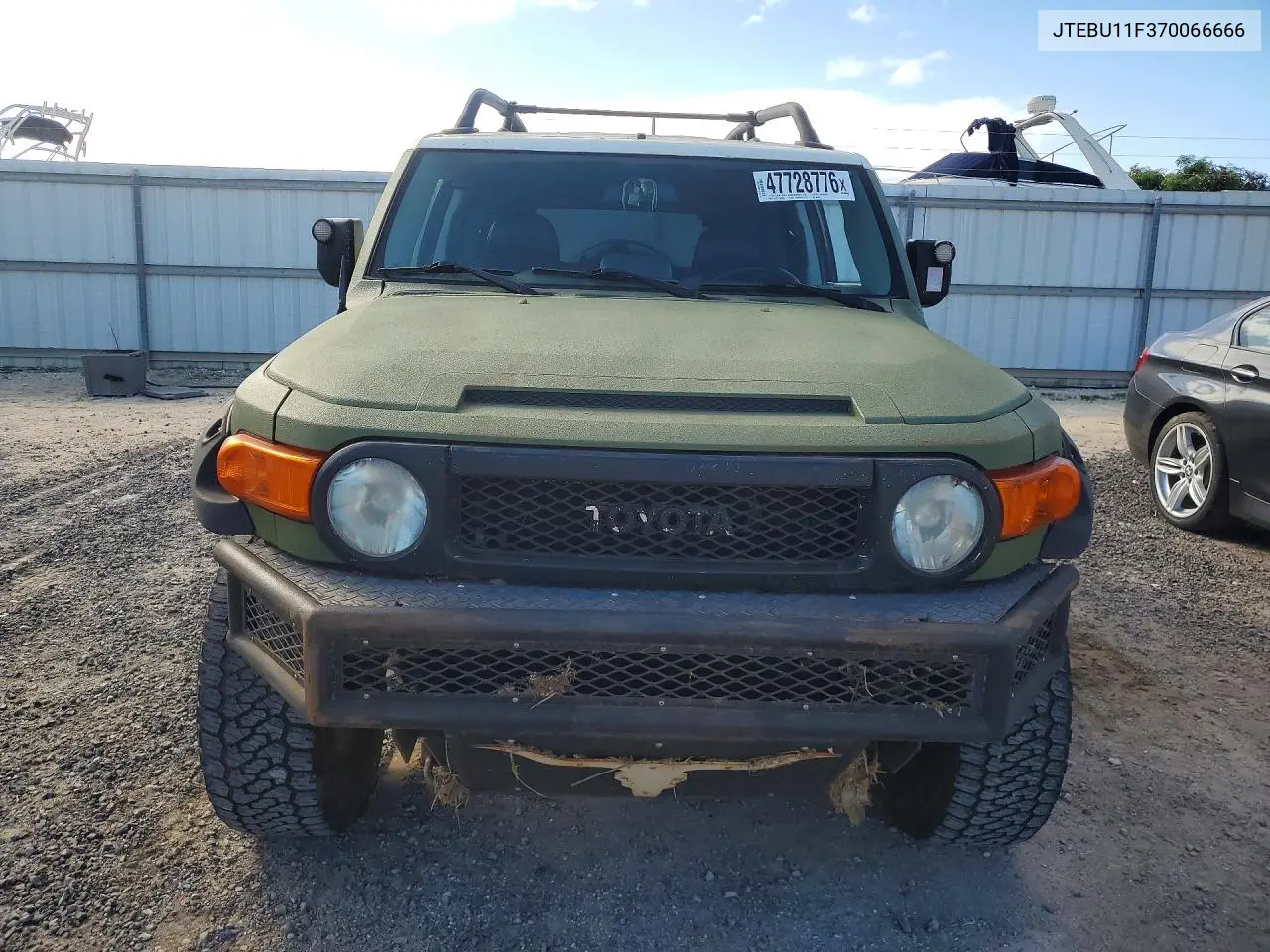 2007 Toyota Fj Cruiser Base VIN: JTEBU11F370066666 Lot: 47728776