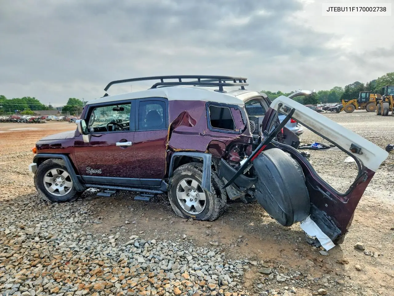 2007 Toyota Fj Cruiser Base VIN: JTEBU11F170002738 Lot: 51473416
