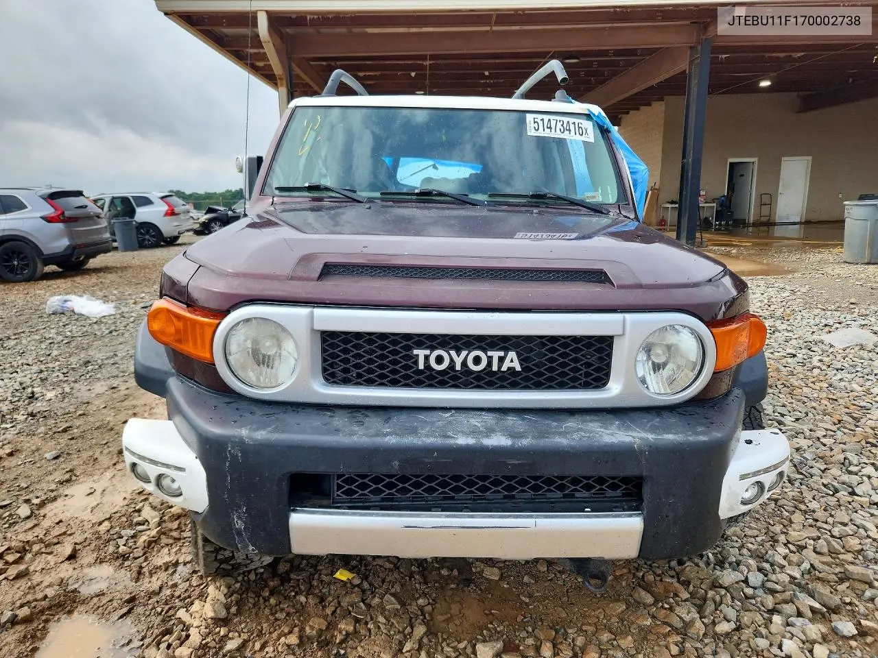 2007 Toyota Fj Cruiser Base VIN: JTEBU11F170002738 Lot: 51473416