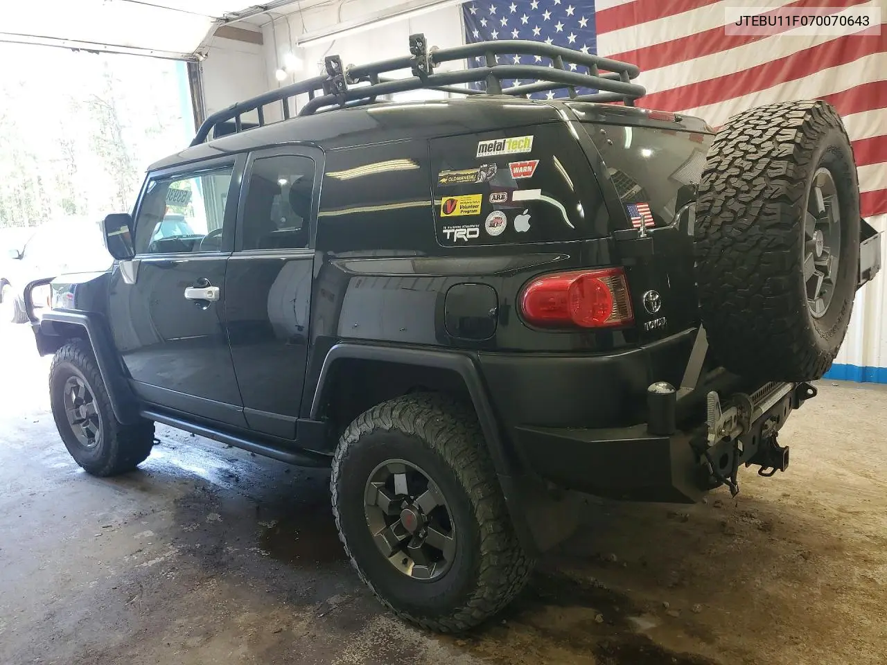 2007 Toyota Fj Cruiser Base VIN: JTEBU11F070070643 Lot: 53930716