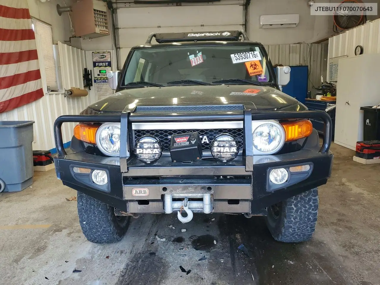 2007 Toyota Fj Cruiser Base VIN: JTEBU11F070070643 Lot: 53930716