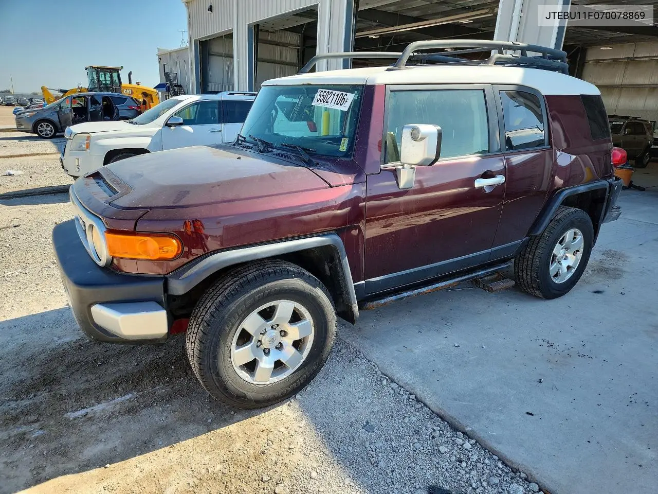 2007 Toyota Fj Cruiser Base VIN: JTEBU11F070078869 Lot: 55021106