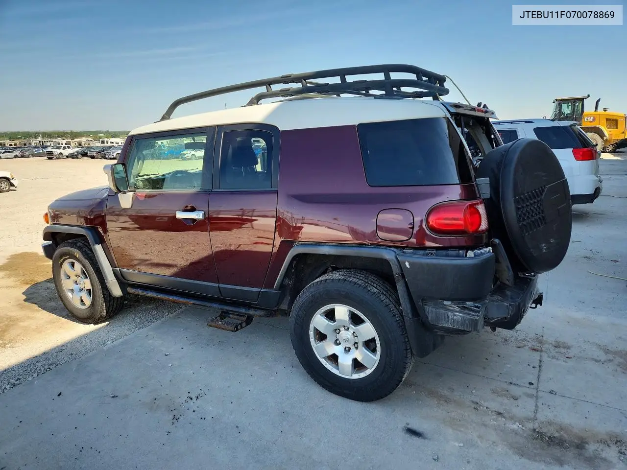 2007 Toyota Fj Cruiser Base VIN: JTEBU11F070078869 Lot: 55021106