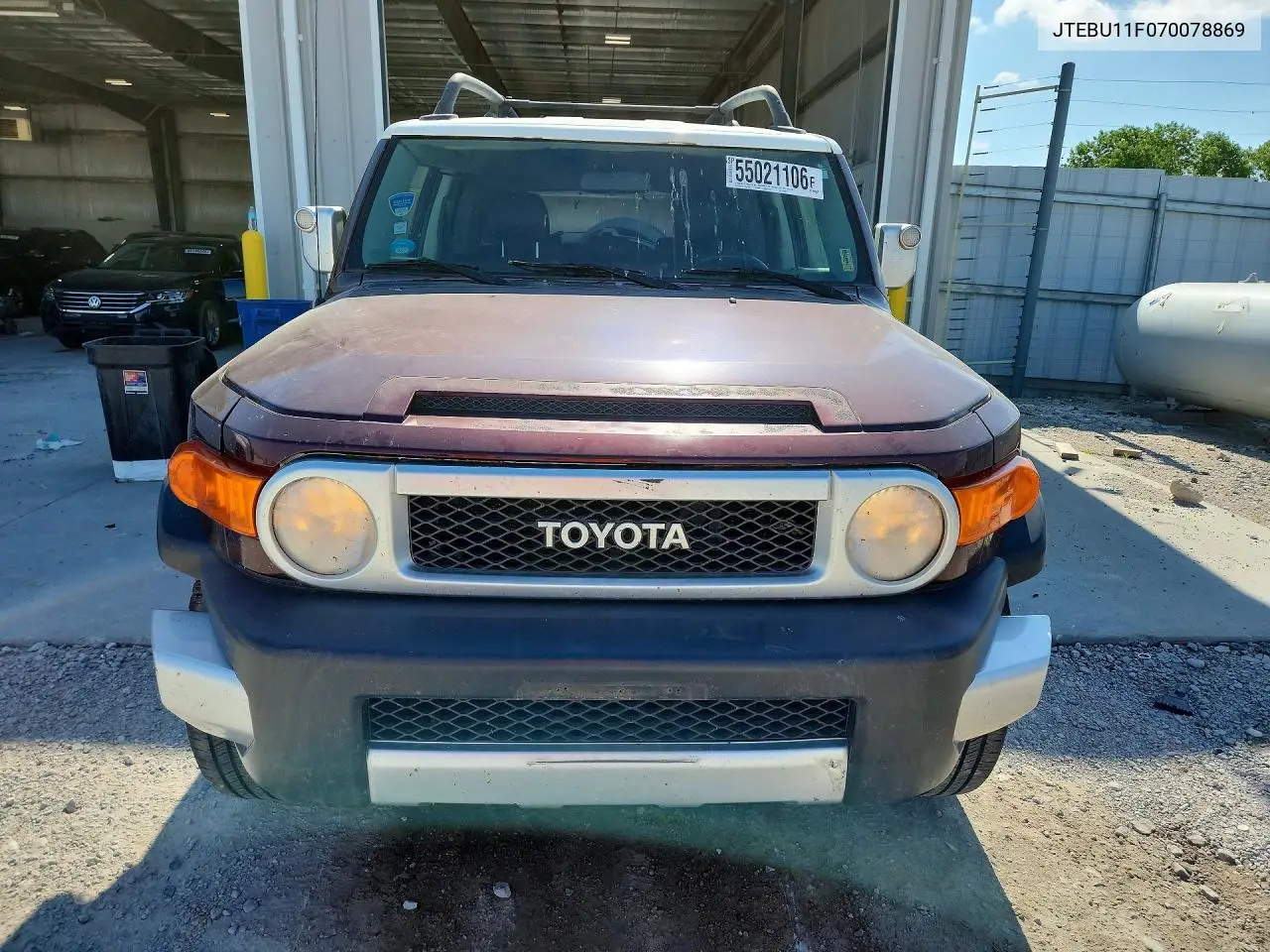 2007 Toyota Fj Cruiser Base VIN: JTEBU11F070078869 Lot: 55021106