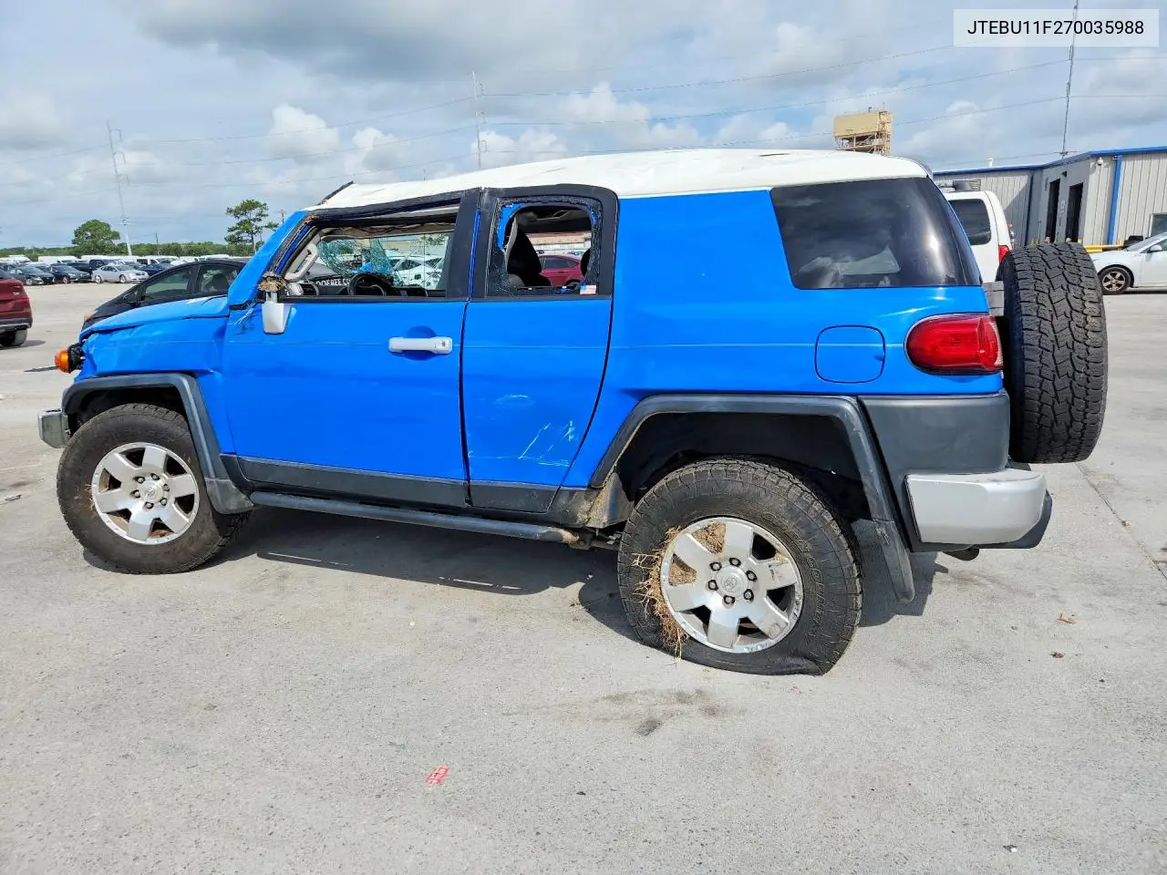 2007 Toyota Fj Cruiser Base VIN: JTEBU11F270035988 Lot: 56114576