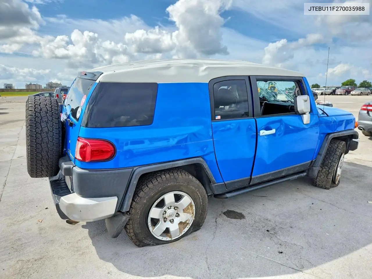2007 Toyota Fj Cruiser Base VIN: JTEBU11F270035988 Lot: 56114576