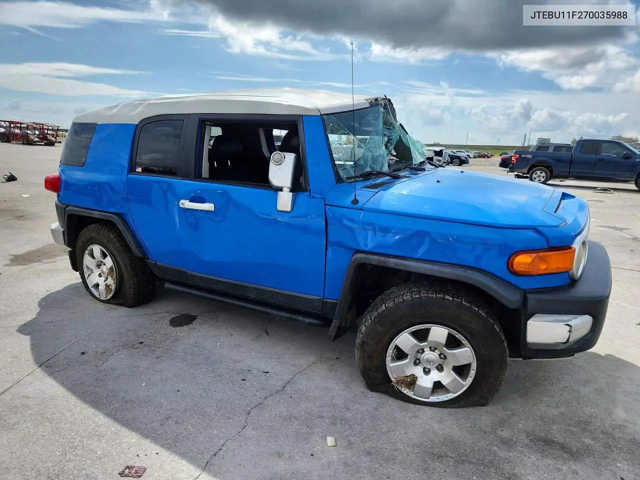 2007 Toyota Fj Cruiser Base VIN: JTEBU11F270035988 Lot: 56114576