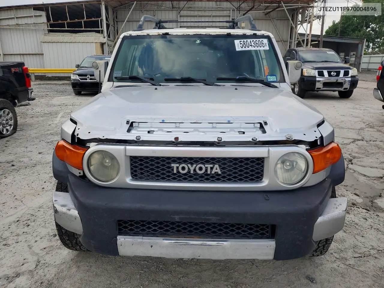 2007 Toyota Fj Cruiser Base VIN: JTEZU11F970004896 Lot: 58043606