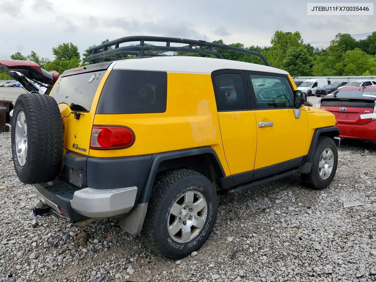 2007 Toyota Fj Cruiser Base VIN: JTEBU11FX70035446 Lot: 58101996