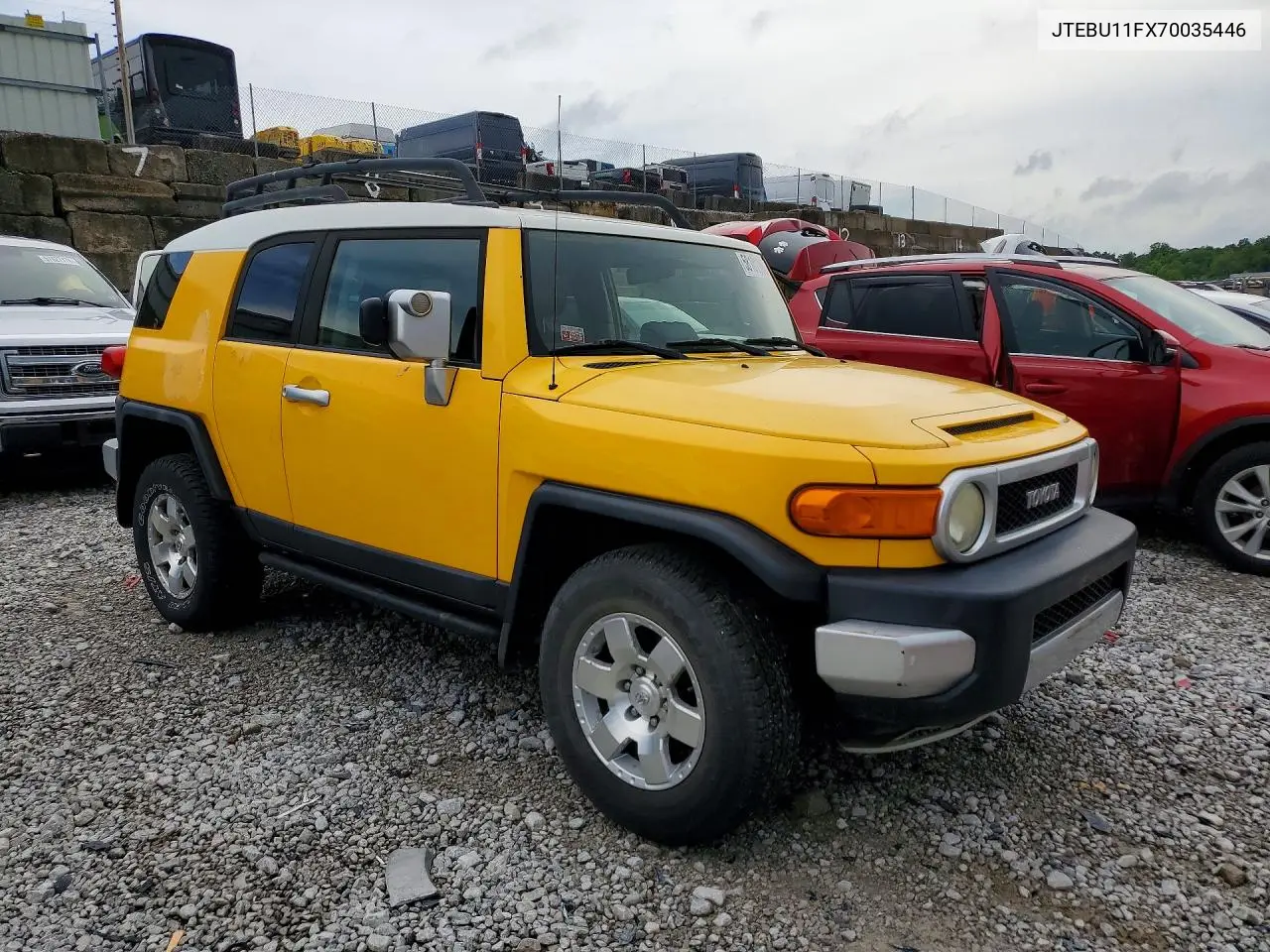 2007 Toyota Fj Cruiser Base VIN: JTEBU11FX70035446 Lot: 58101996