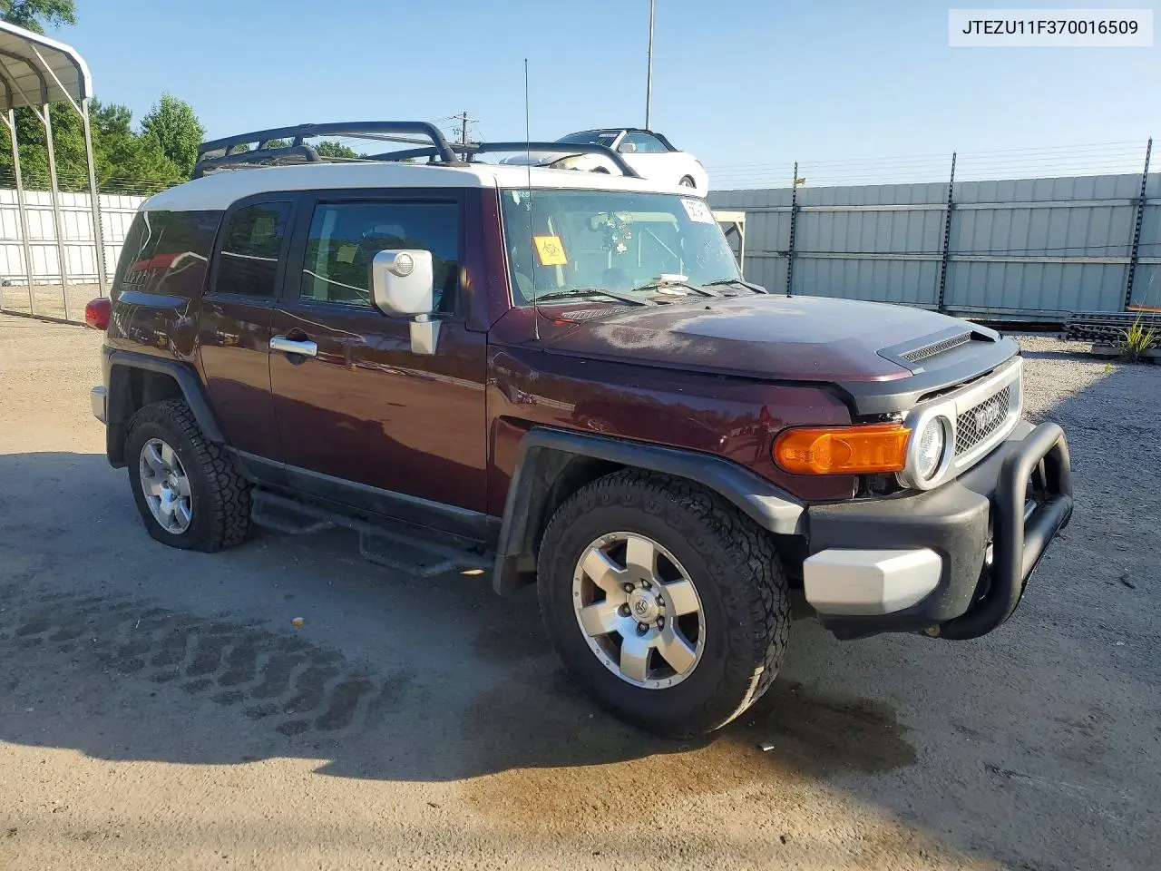 2007 Toyota Fj Cruiser Base VIN: JTEZU11F370016509 Lot: 58794176