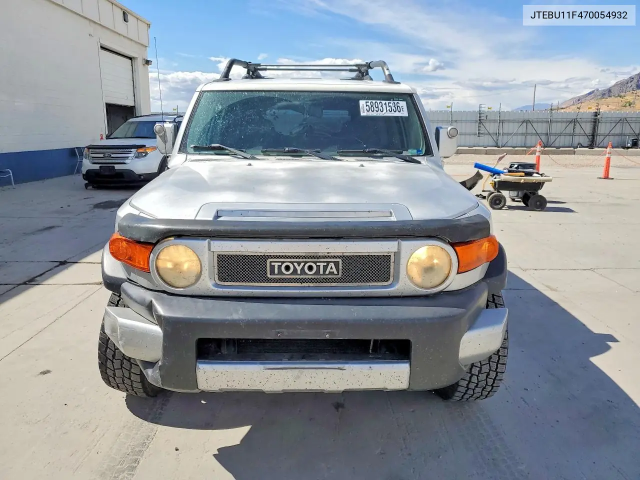 2007 Toyota Fj Cruiser Base VIN: JTEBU11F470054932 Lot: 58931536