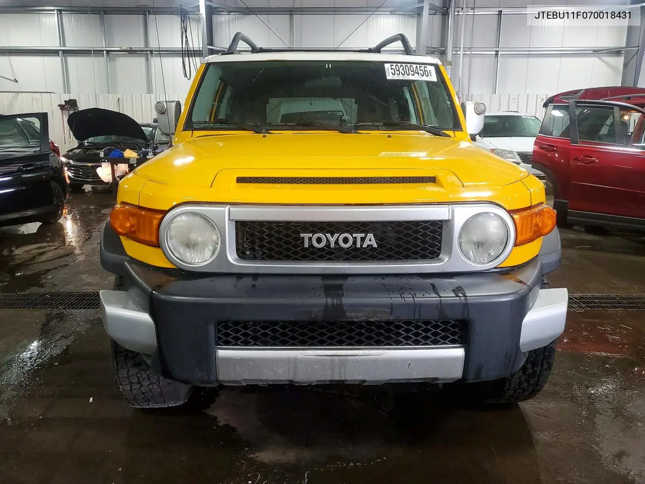 2007 Toyota Fj Cruiser Base VIN: JTEBU11F070018431 Lot: 59309456