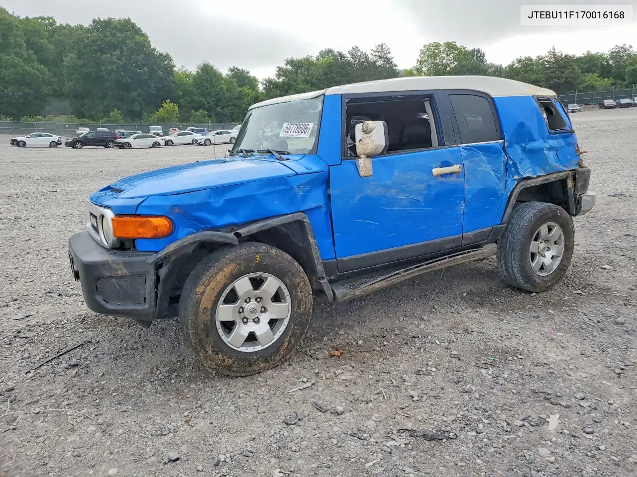 2007 Toyota Fj Cruiser Base VIN: JTEBU11F170016168 Lot: 59778606