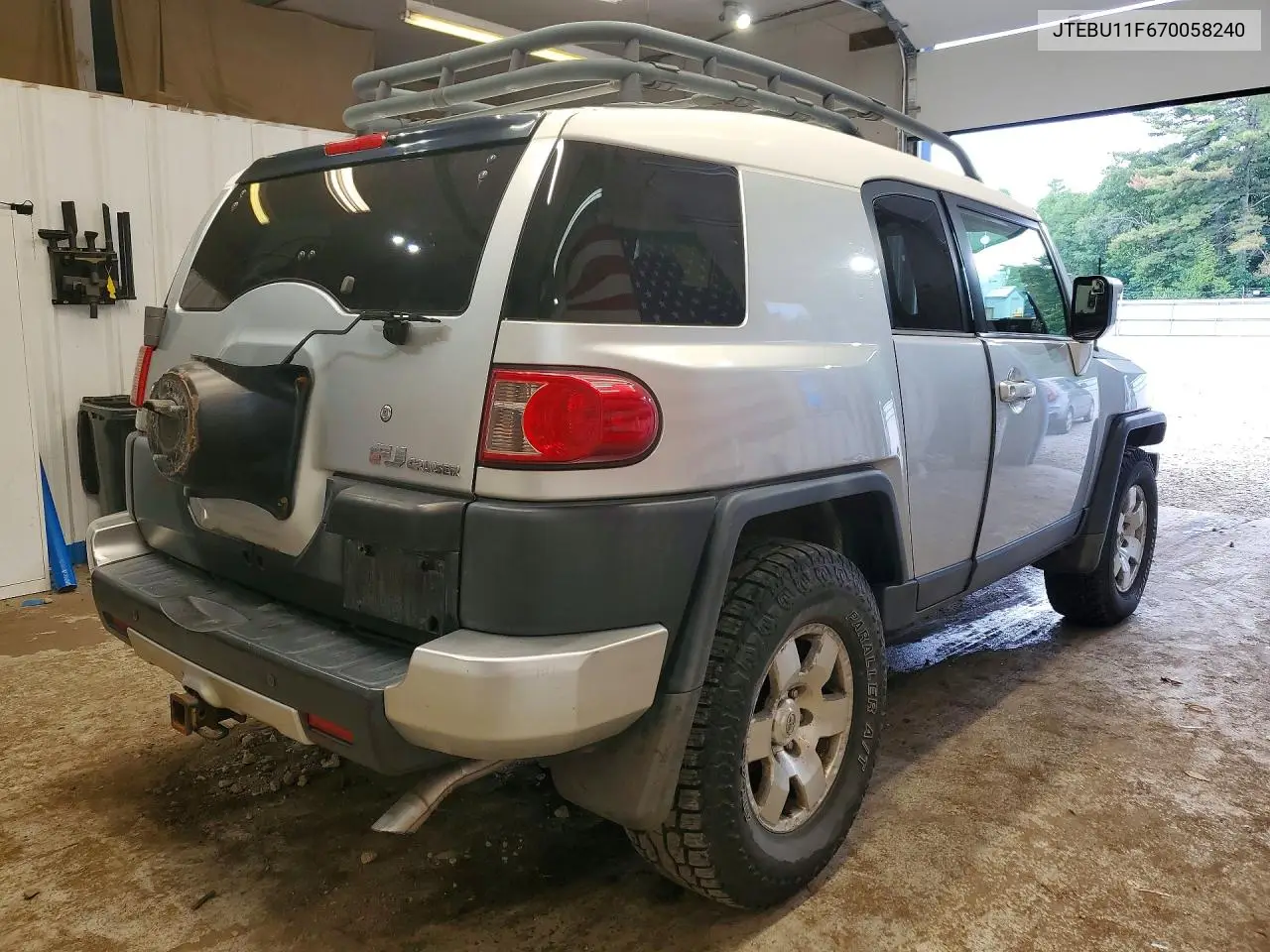 2007 Toyota Fj Cruiser Base VIN: JTEBU11F670058240 Lot: 60158106
