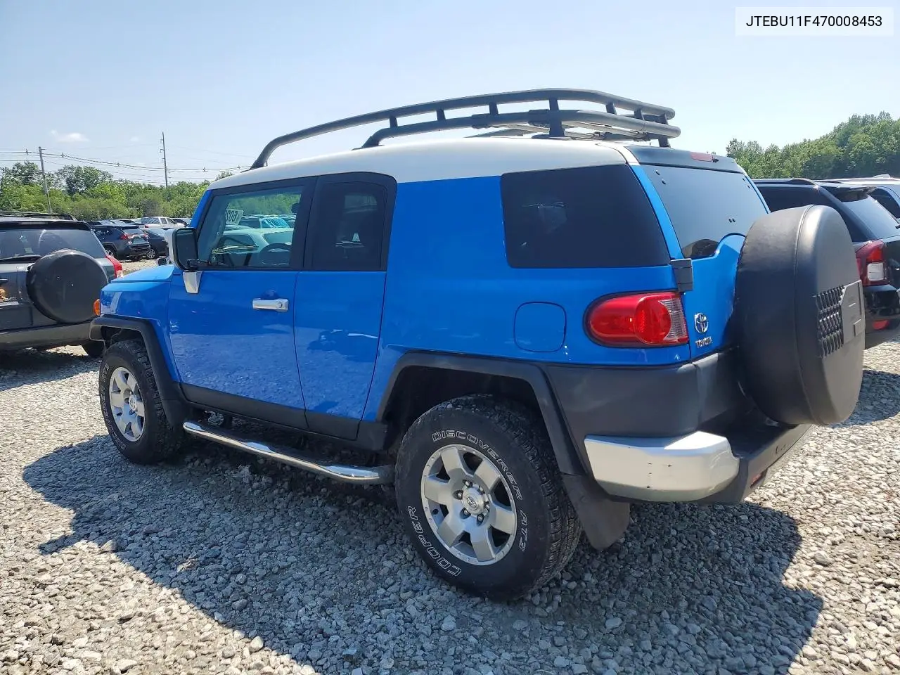 2007 Toyota Fj Cruiser Base VIN: JTEBU11F470008453 Lot: 60206756