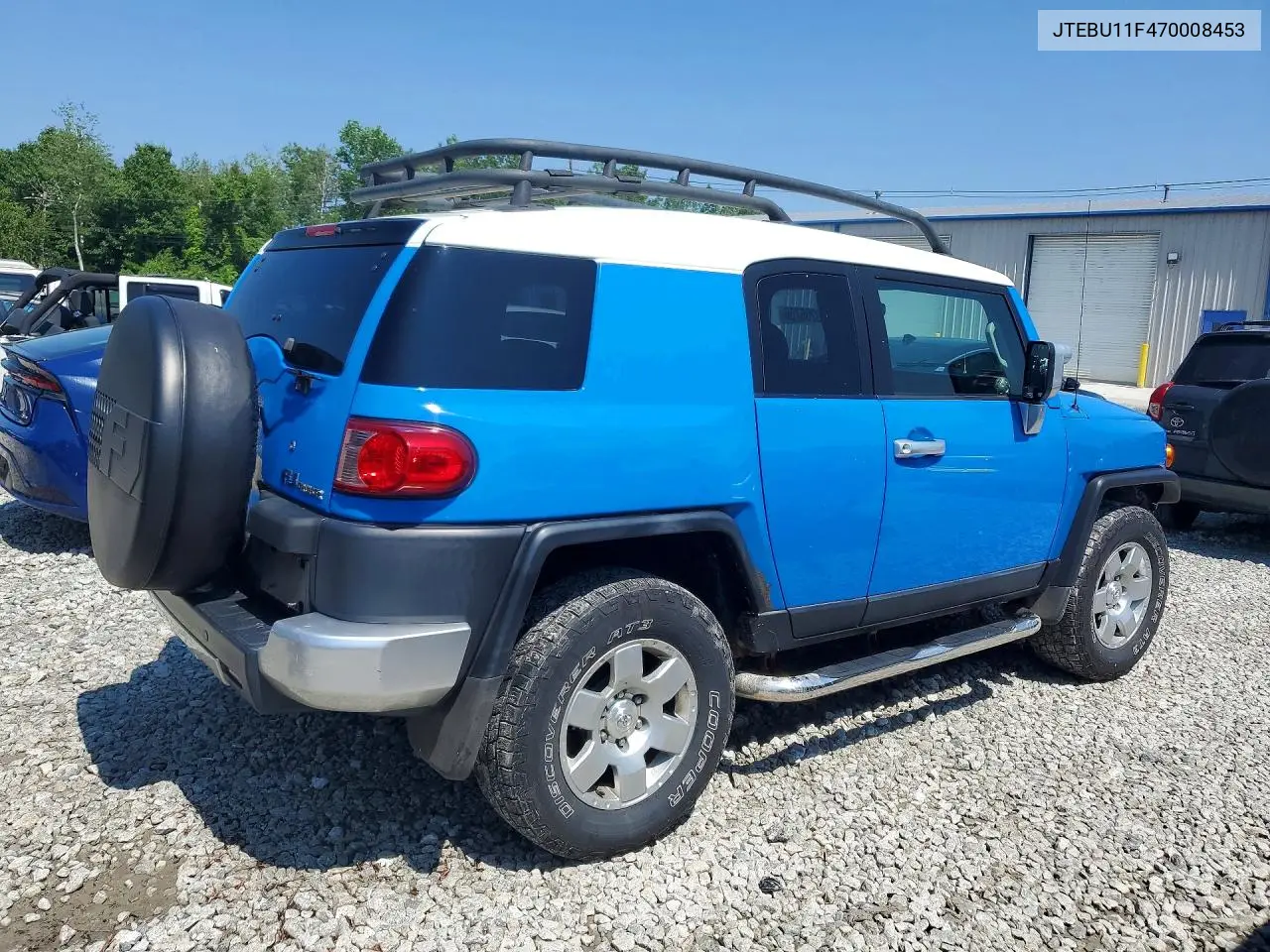 2007 Toyota Fj Cruiser Base VIN: JTEBU11F470008453 Lot: 60206756