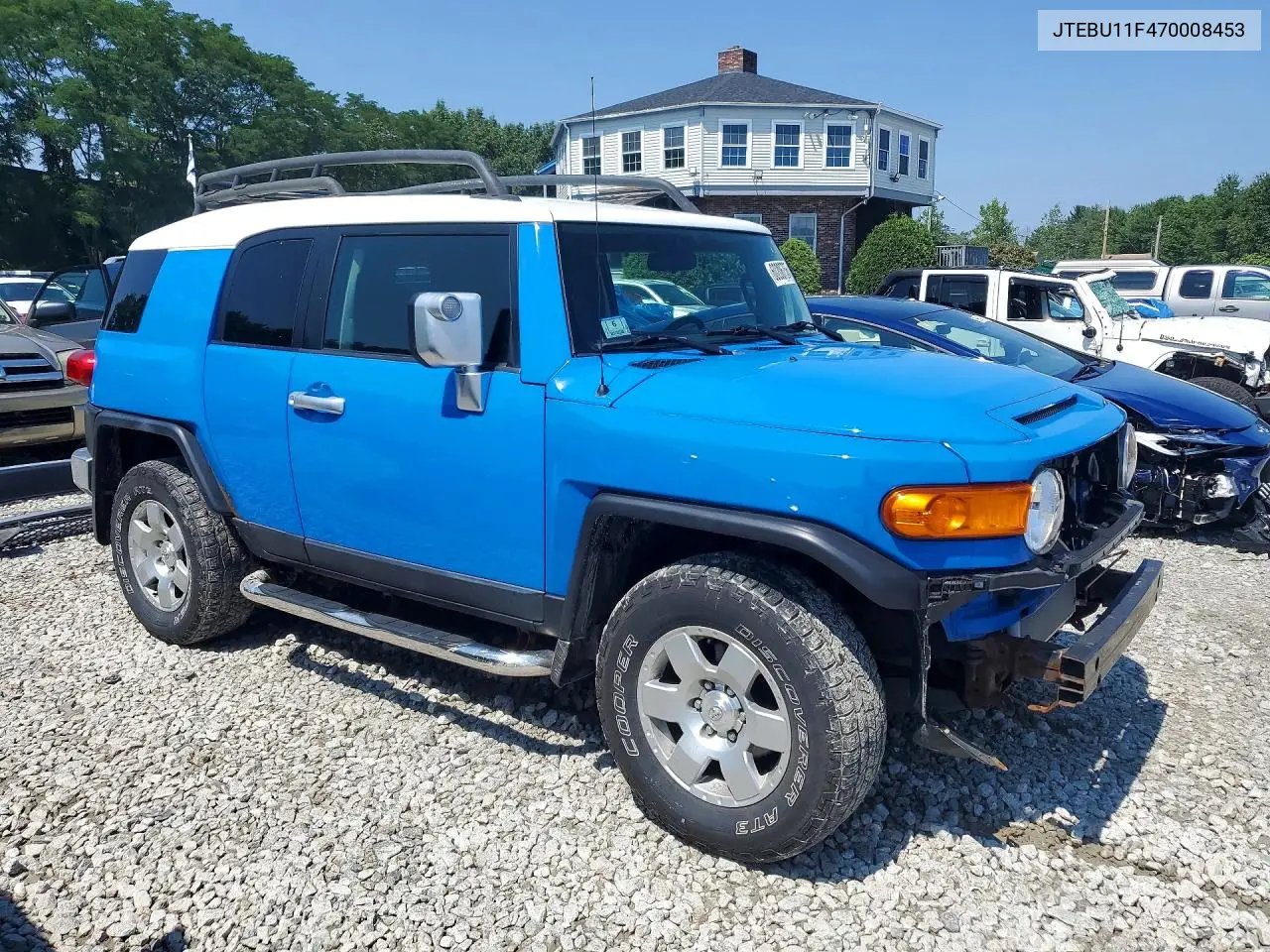 2007 Toyota Fj Cruiser Base VIN: JTEBU11F470008453 Lot: 60206756