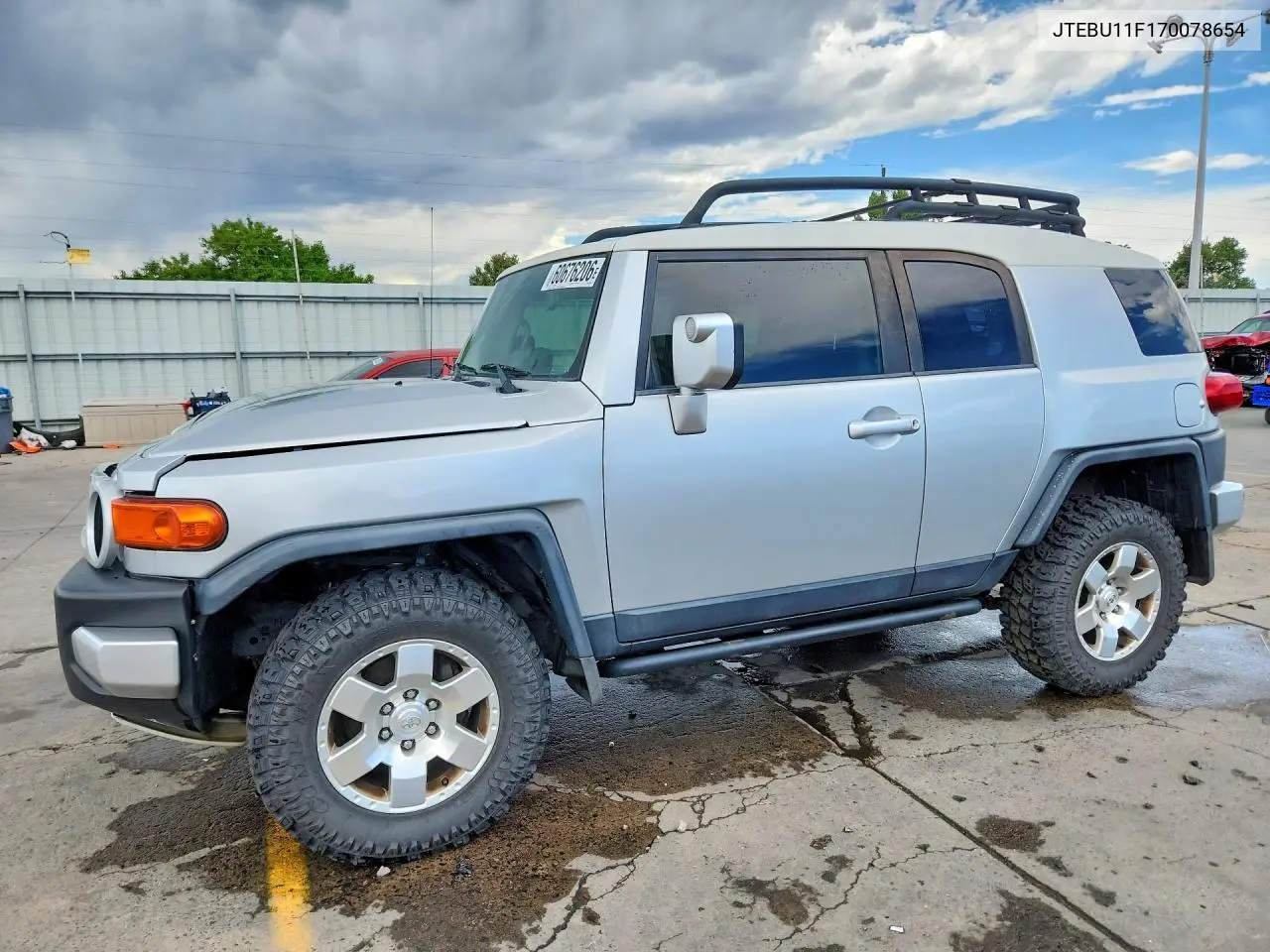 2007 Toyota Fj Cruiser Base VIN: JTEBU11F170078654 Lot: 60676206