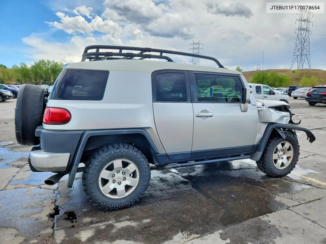 2007 Toyota Fj Cruiser Base VIN: JTEBU11F170078654 Lot: 60676206
