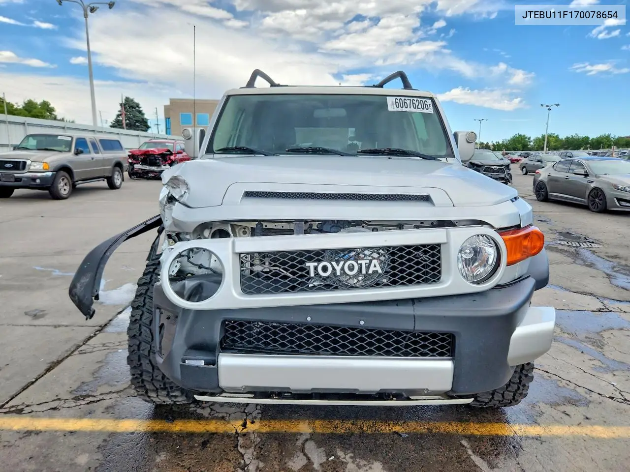 2007 Toyota Fj Cruiser Base VIN: JTEBU11F170078654 Lot: 60676206