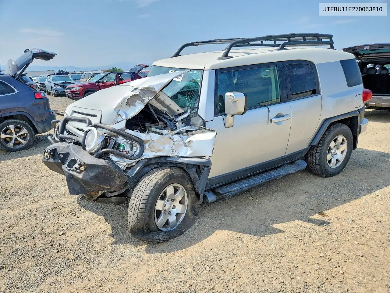 2007 Toyota Fj Cruiser Base VIN: JTEBU11F270063810 Lot: 60682056