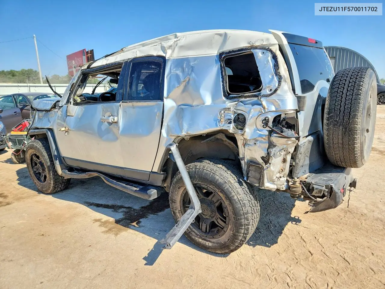 2007 Toyota Fj Cruiser Base VIN: JTEZU11F570011702 Lot: 61019526