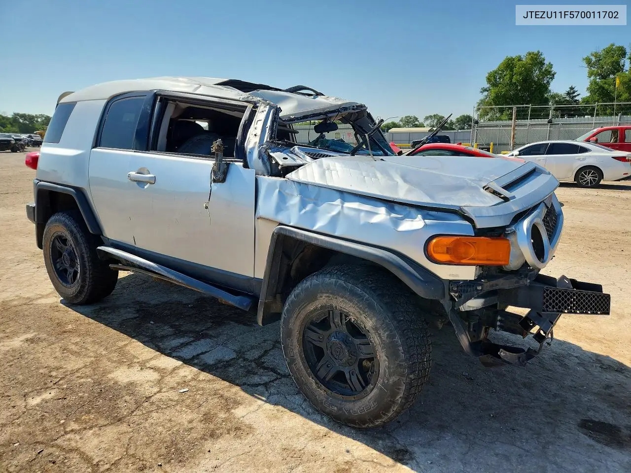 2007 Toyota Fj Cruiser Base VIN: JTEZU11F570011702 Lot: 61019526