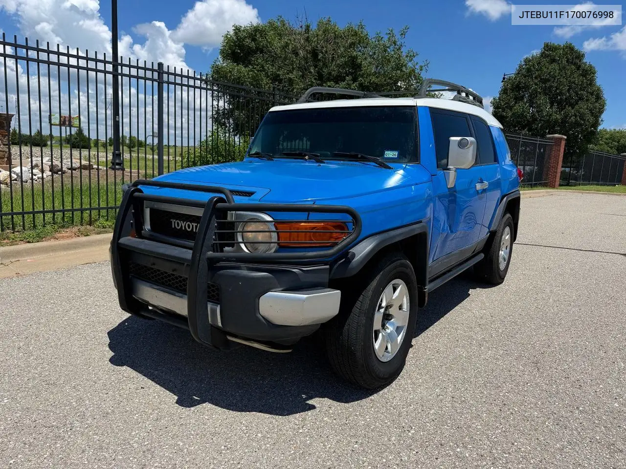 2007 Toyota Fj Cruiser Base VIN: JTEBU11F170076998 Lot: 61203626