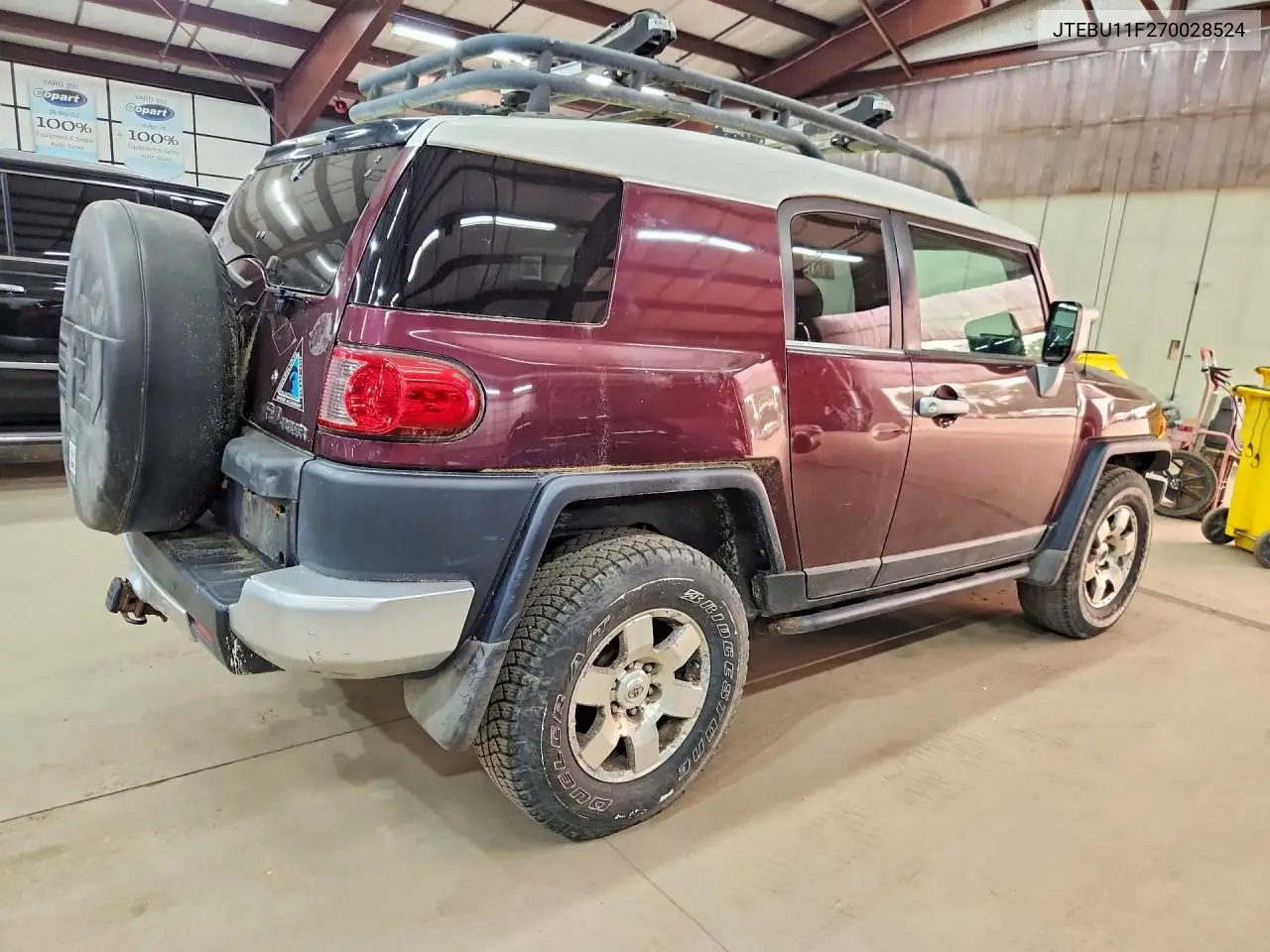 2007 Toyota Fj Cruiser Base VIN: JTEBU11F270028524 Lot: 61319606