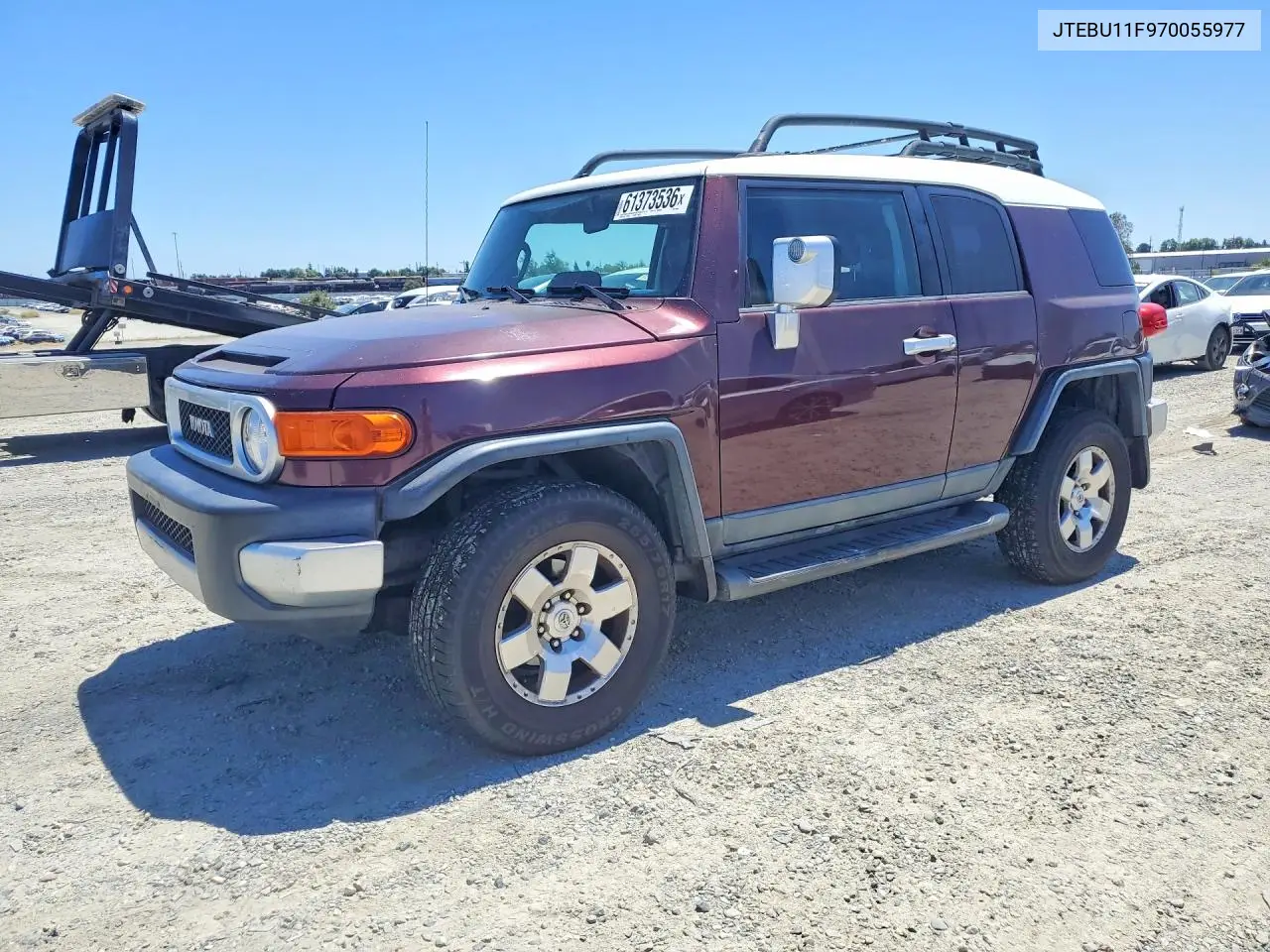 2007 Toyota Fj Cruiser Base VIN: JTEBU11F970055977 Lot: 61373536