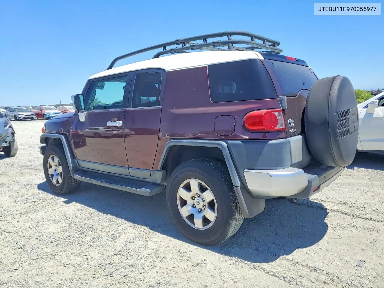 2007 Toyota Fj Cruiser Base VIN: JTEBU11F970055977 Lot: 61373536