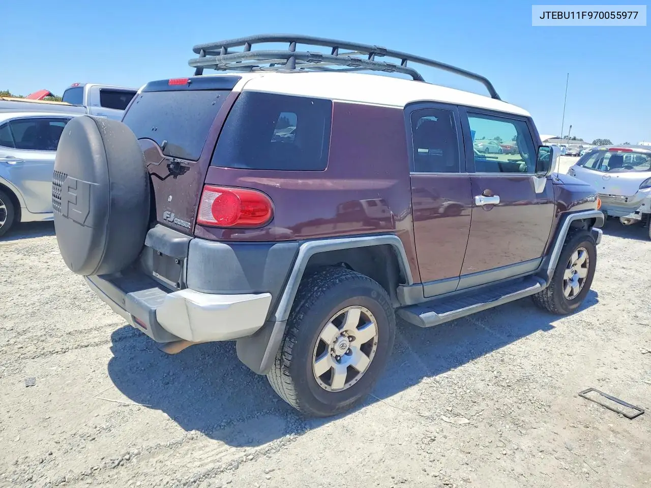 2007 Toyota Fj Cruiser Base VIN: JTEBU11F970055977 Lot: 61373536